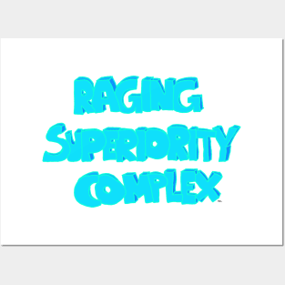 Raging Superiority Complex 3D Lettering Design Posters and Art